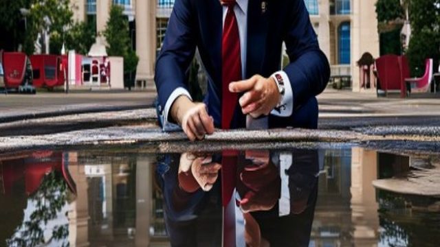 Trump Points Fingers Over Reflecting Pool Maintenance Issues